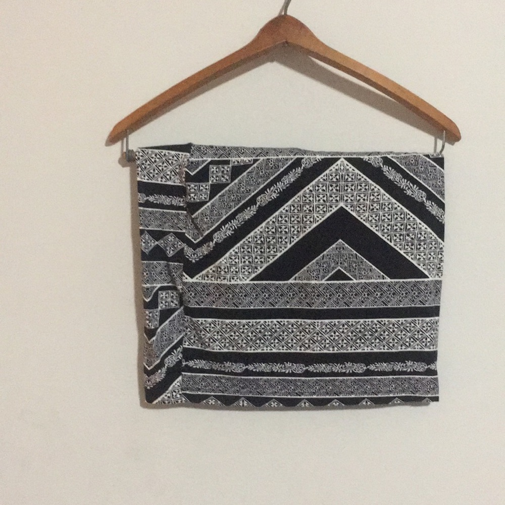 Black and White Mini Skirt